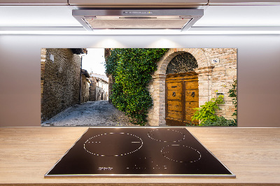 Glasrückwand für die küche Eine charmante Straße