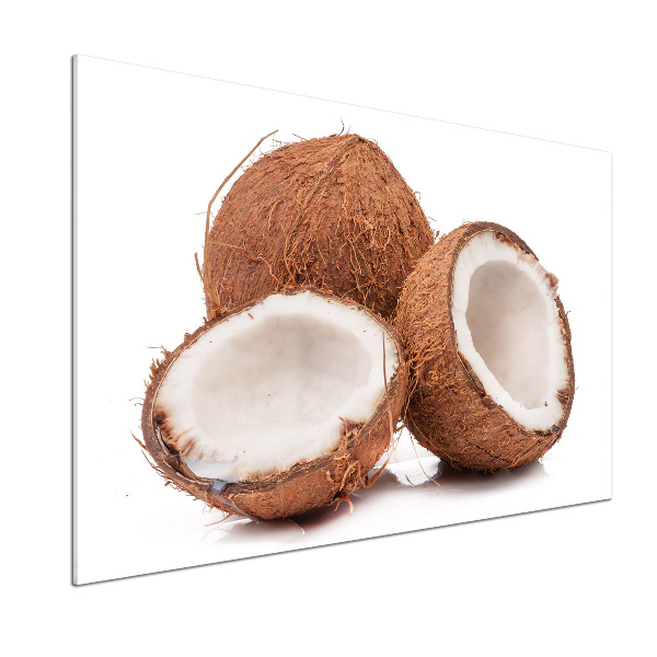 Glasrückwand für die küche Kokosnuss