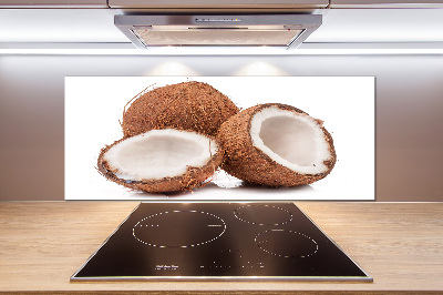 Glasrückwand für die küche Kokosnuss