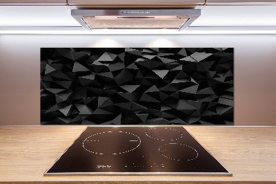 Glasrückwand für die küche 3D-Abstraktion
