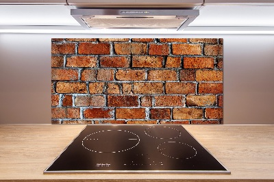 Platte für Küchenrückwand Ziegelmauer