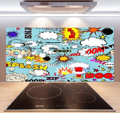 Küchen wandpaneel Comics