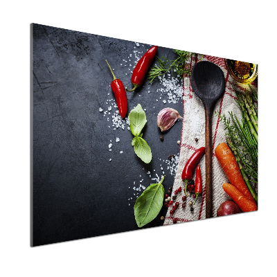 Glasrückwand für die küche Zutaten