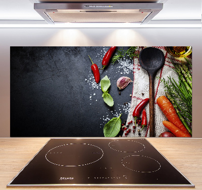 Glasrückwand für die küche Zutaten