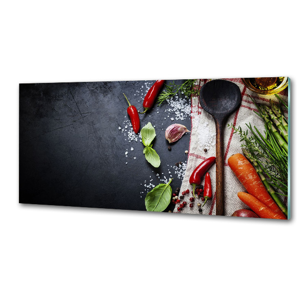 Glasrückwand für die küche Zutaten