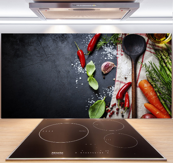 Glasrückwand für die küche Zutaten