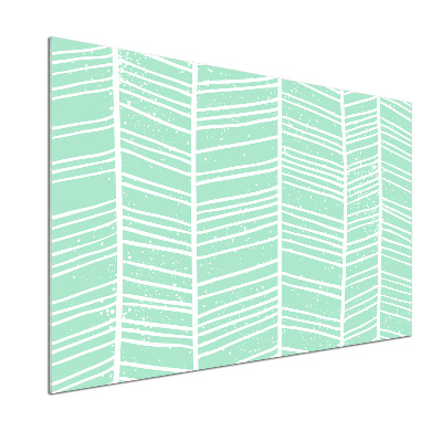 Glasrückwand für die küche Fischgrätmuster