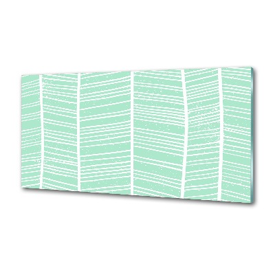 Glasrückwand für die küche Fischgrätmuster