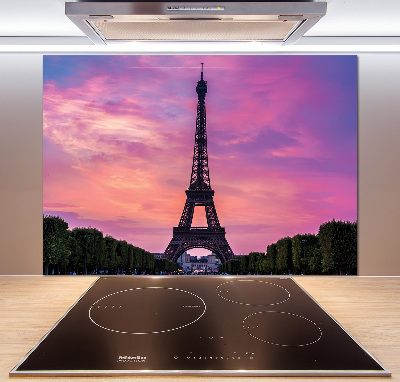 Glasrückwand für die küche Eiffelturm Paris