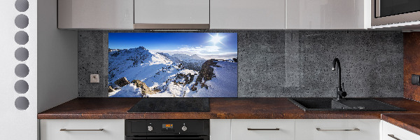 Glasrückwand für die küche Tatra-Gipfel