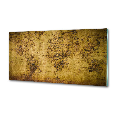 Küchen wandpaneel Karte der alten Welt