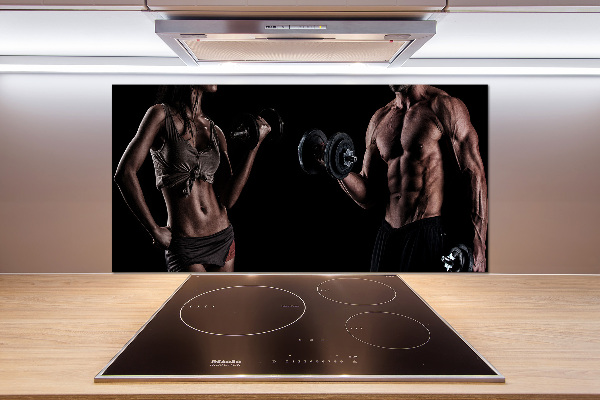 Küchen wandpaneel Muskelaufbau