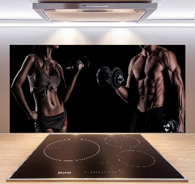 Küchen wandpaneel Muskelaufbau