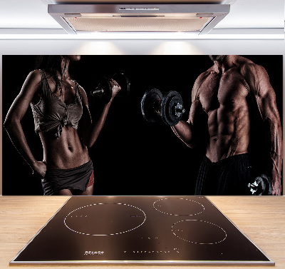 Küchen wandpaneel Muskelaufbau