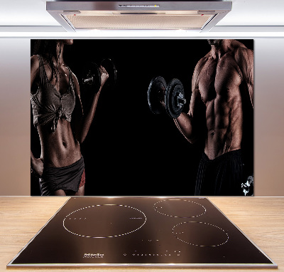 Küchen wandpaneel Muskelaufbau