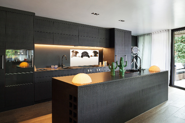 Platte für Küchenrückwand Drei Welpen