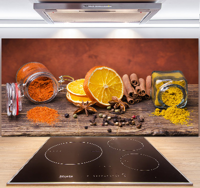 Küchen wandpaneel Gewürzmischung