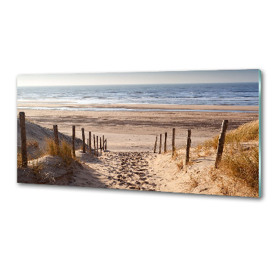 Glasrückwand für die küche Küstendünen