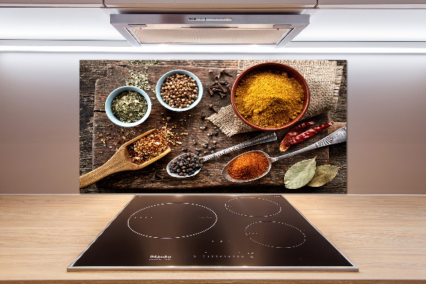 Platte für Küchenrückwand Gewürzmischung