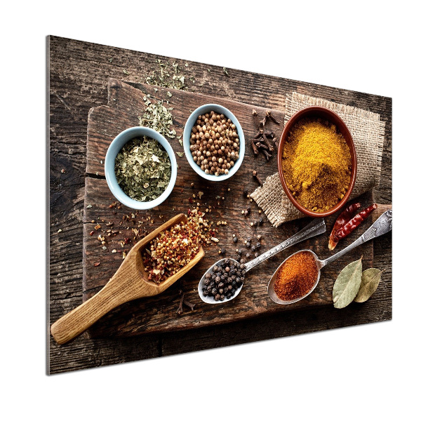 Platte für Küchenrückwand Gewürzmischung