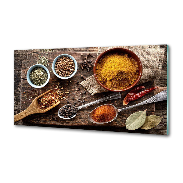 Platte für Küchenrückwand Gewürzmischung