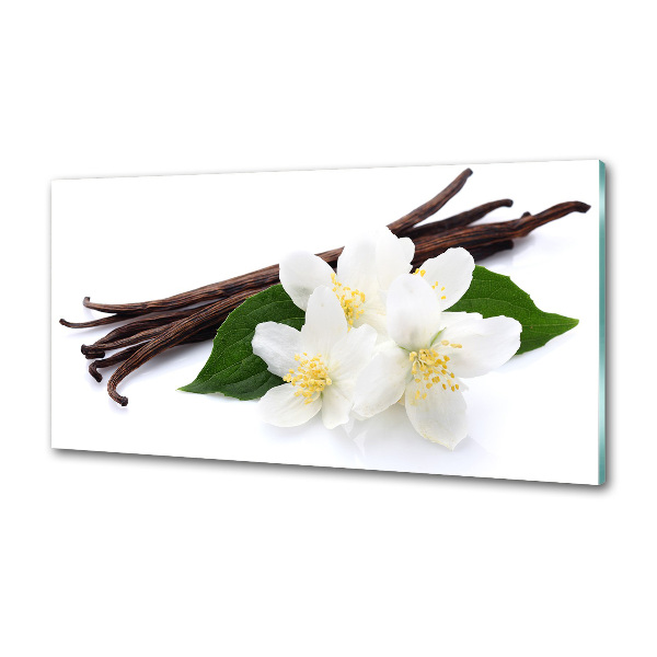 Glasrückwand für die küche Jasmin und Vanille