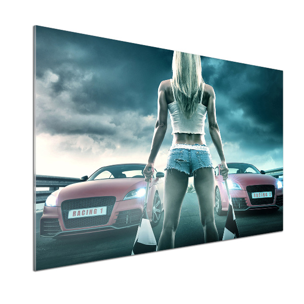 Küchen wandpaneel Der Start des Rennens