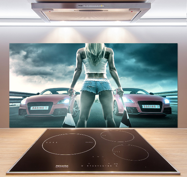 Küchen wandpaneel Der Start des Rennens