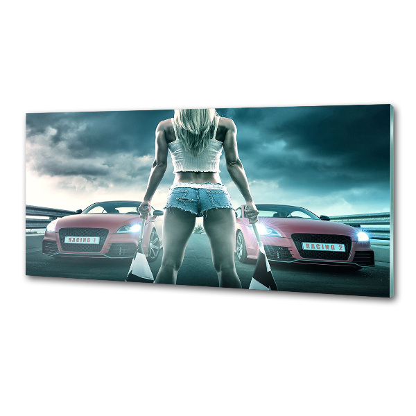 Küchen wandpaneel Der Start des Rennens