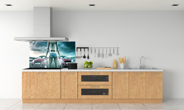 Küchen wandpaneel Der Start des Rennens