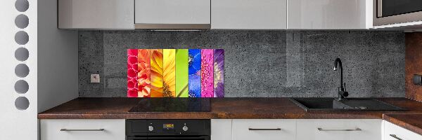 Küchen wandpaneel Bunte Blumen