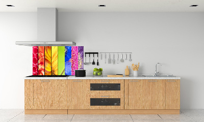 Küchen wandpaneel Bunte Blumen