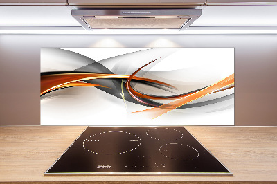 Glasrückwand für die küche Abstrakte Wellen