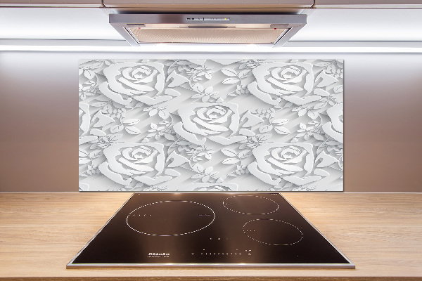 Platte für Küchenrückwand Rosenmuster