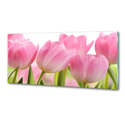 Platte für Küchenrückwand Rosa Tulpen