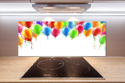Glasrückwand für die küche Bunte Luftballons