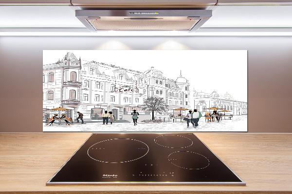 Platte für Küchenrückwand Altstadt