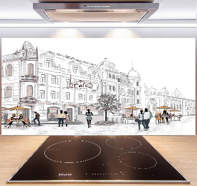 Platte für Küchenrückwand Altstadt