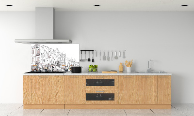 Platte für Küchenrückwand Altstadt