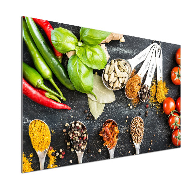 Platte für Küchenrückwand Gewürzmischung