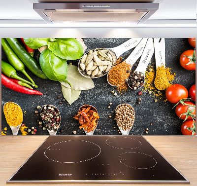 Platte für Küchenrückwand Gewürzmischung