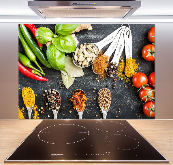 Platte für Küchenrückwand Gewürzmischung