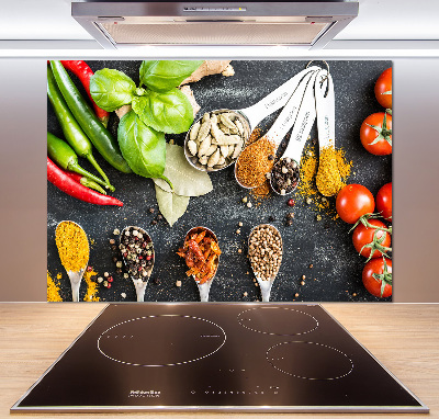 Platte für Küchenrückwand Gewürzmischung