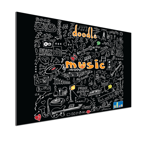 Küchen wandpaneel Musikalische Symbole