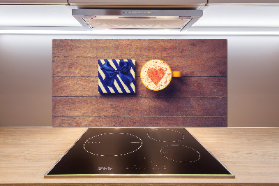 Platte für Küchenrückwand Kaffee und ein Geschenk