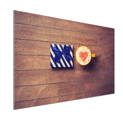 Platte für Küchenrückwand Kaffee und ein Geschenk