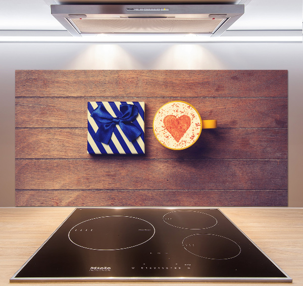 Platte für Küchenrückwand Kaffee und ein Geschenk