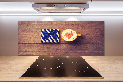 Platte für Küchenrückwand Kaffee und ein Geschenk