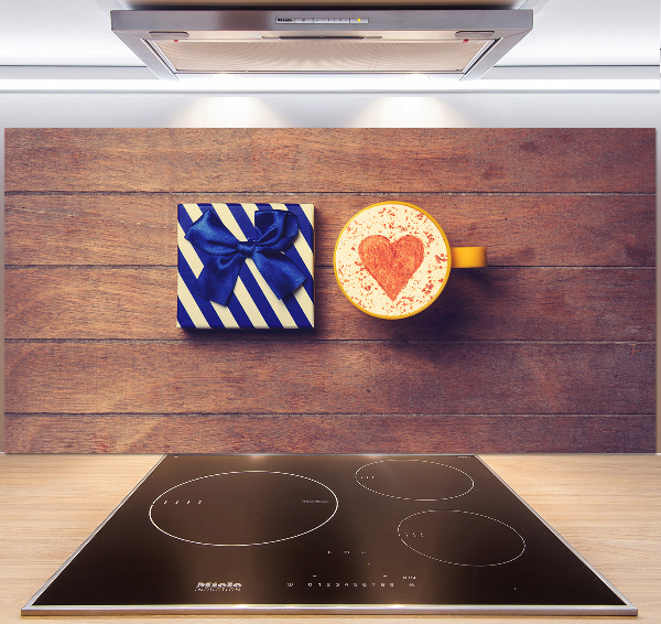 Platte für Küchenrückwand Kaffee und ein Geschenk