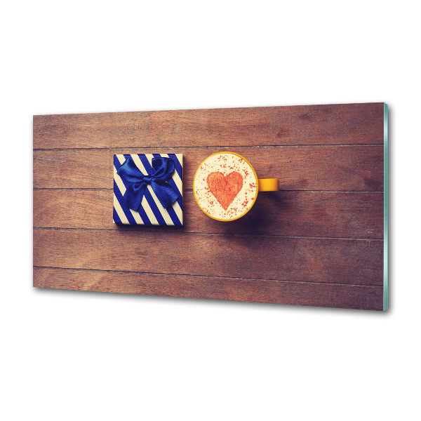 Platte für Küchenrückwand Kaffee und ein Geschenk